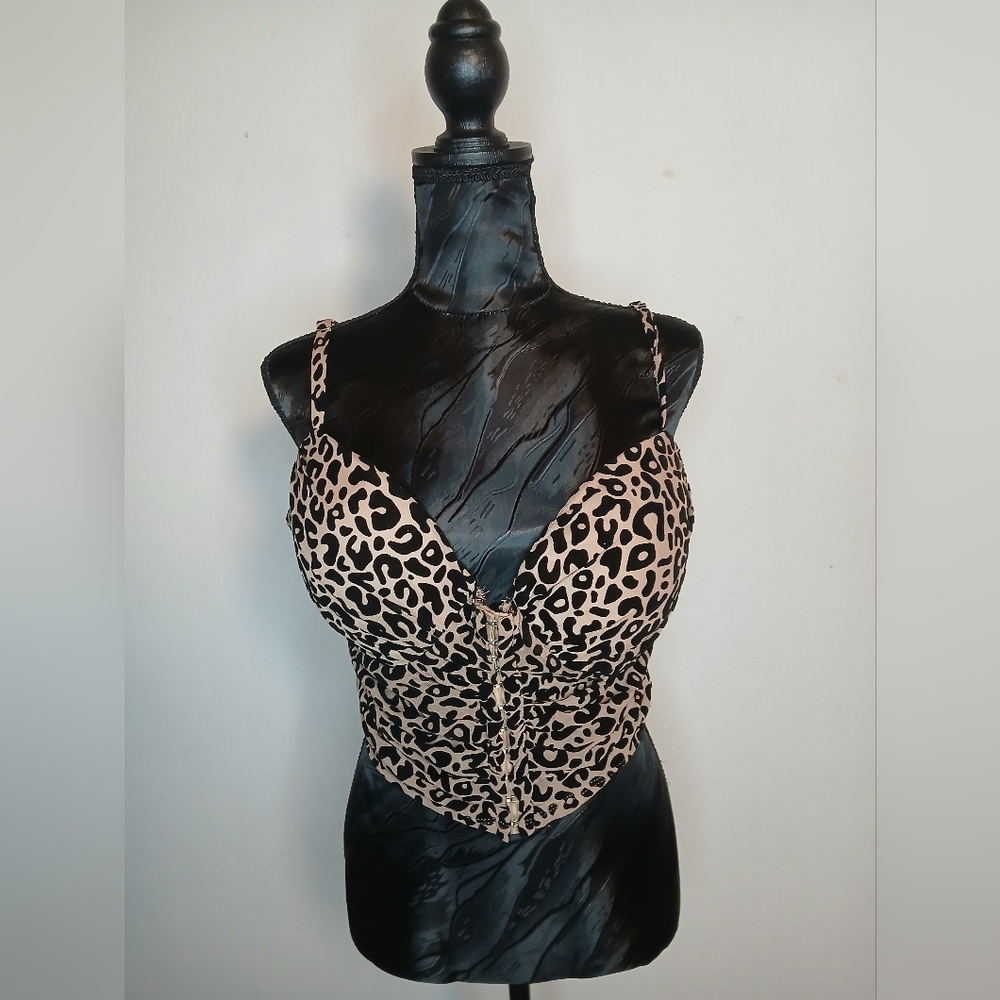 Iris Leopard Print Crop Top